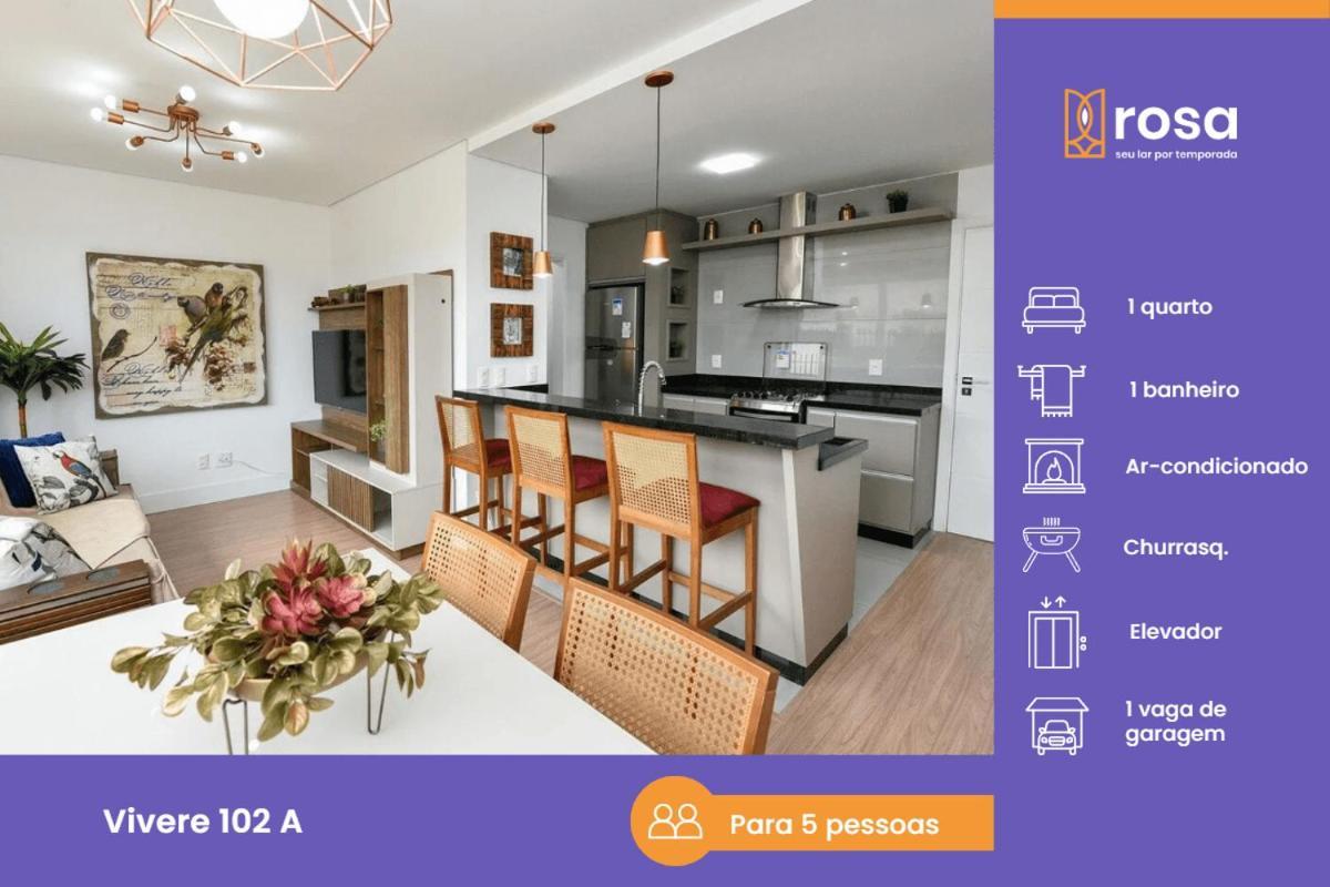 Rosa Apartamento Vivere 103 Canela Exterior foto